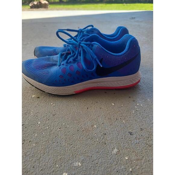 Nike Zoom Pegasus 31 Running Shoes Womens 8 Tennis Shoes Blue Pink - Picture 3 of 7
